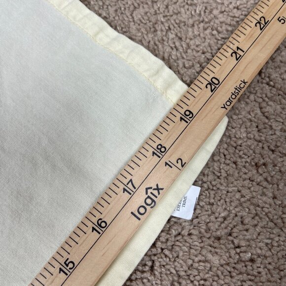 World Market Napkins Set of 6 Yellow 100% Cotton Embroidered Made in India 20 in - Picture 4 of 7